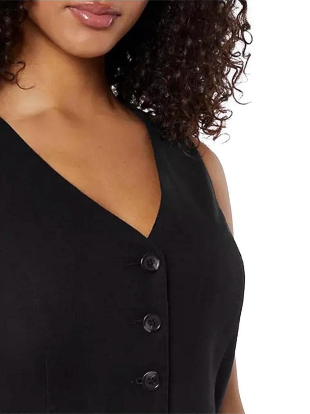 Express Tailored Linen Vest - Picture 3 of 7
